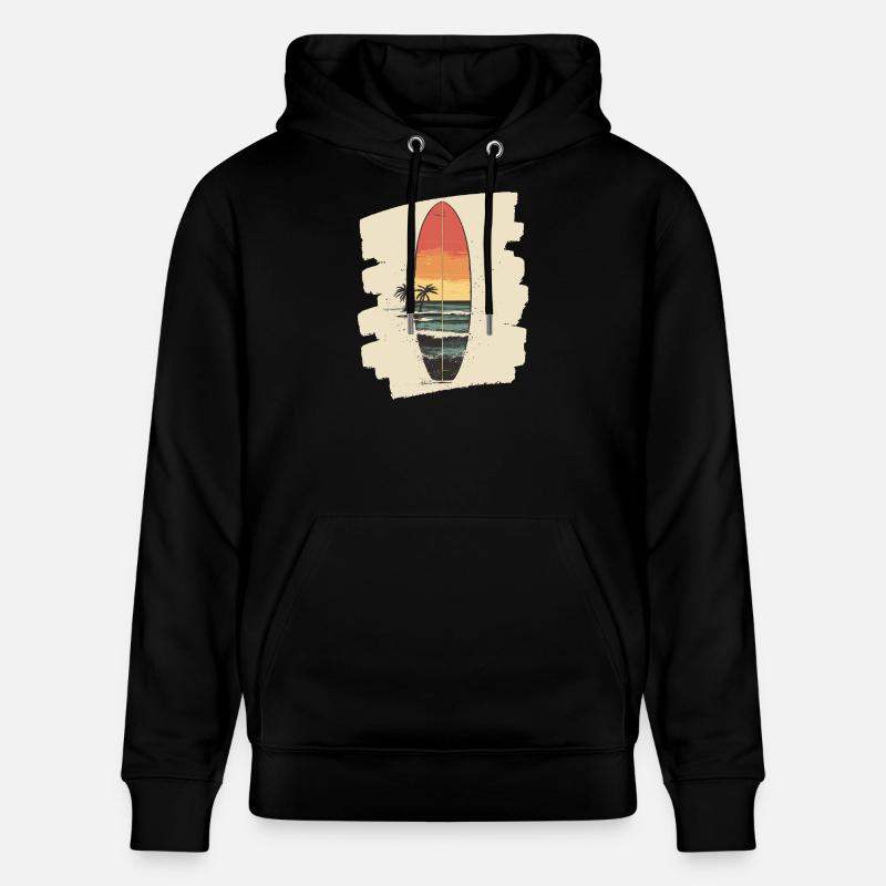 Planche de surf - Sweat à capuche bio CRUISER Stanley/Stella Unisexe - noir