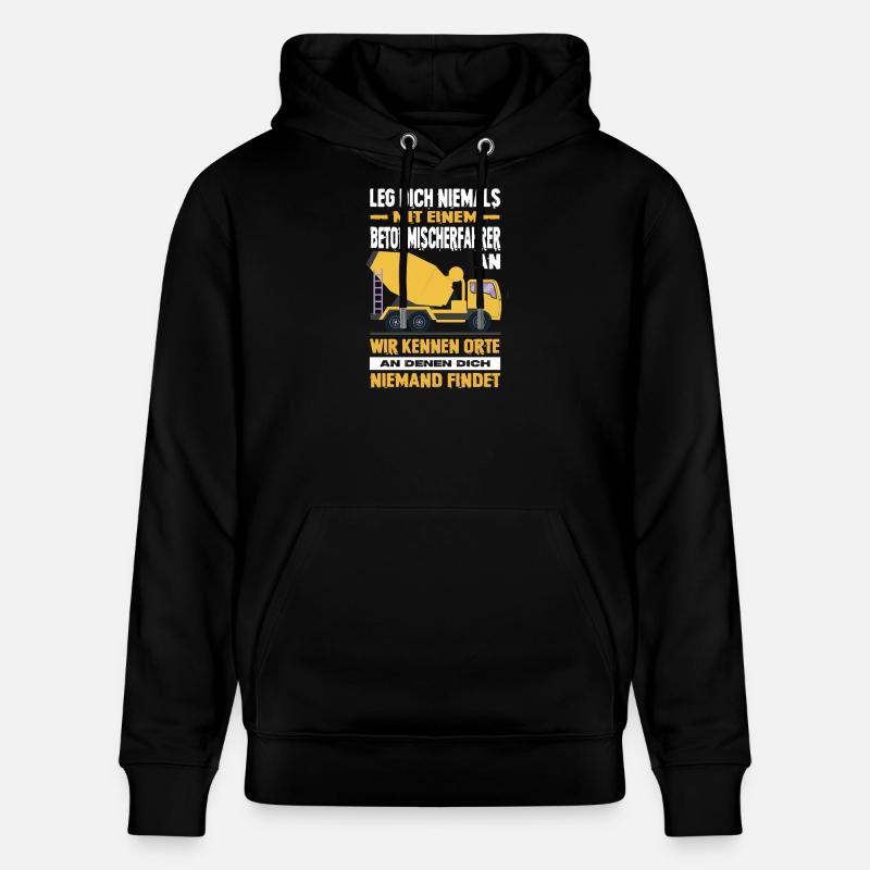 Strassenbau Geschenk Strassenbauer Baustelle - Stanley/Stella Unisex Bio-Hoodie CRUISER  - Schwarz
