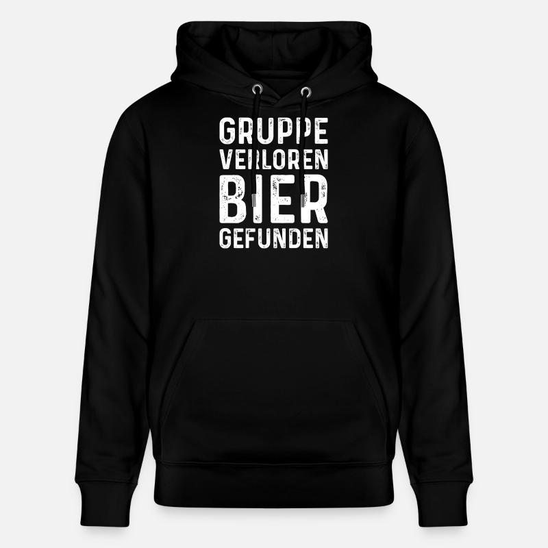 Festival Spruch Bier - Stanley/Stella Unisex Bio-Hoodie CRUISER  - Schwarz