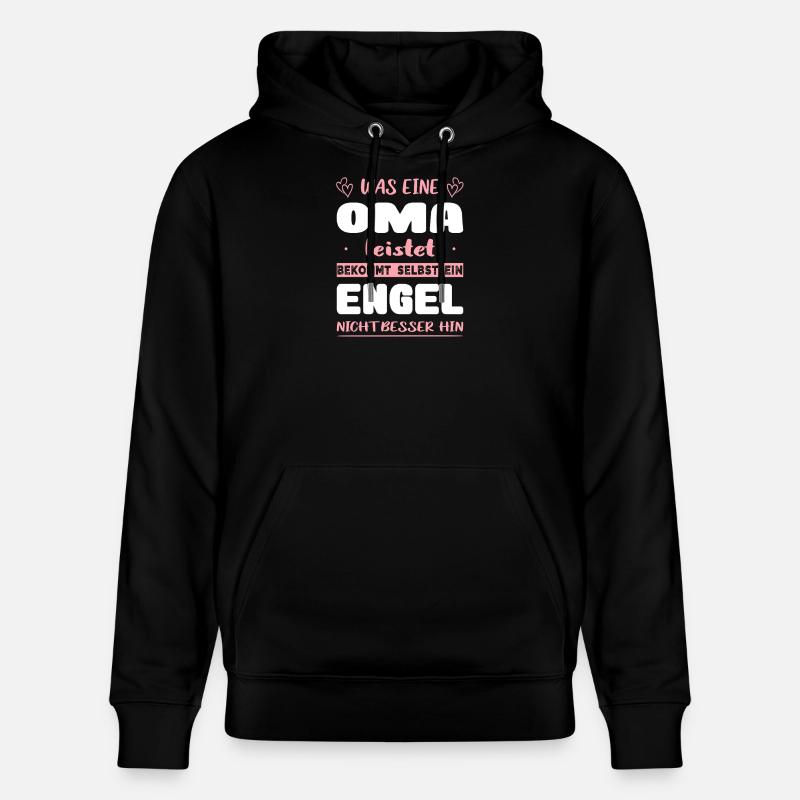 Oma Geschenke Weihnachtsgeschenke Großmutter - Stanley/Stella Unisex Bio-Hoodie CRUISER  - Schwarz