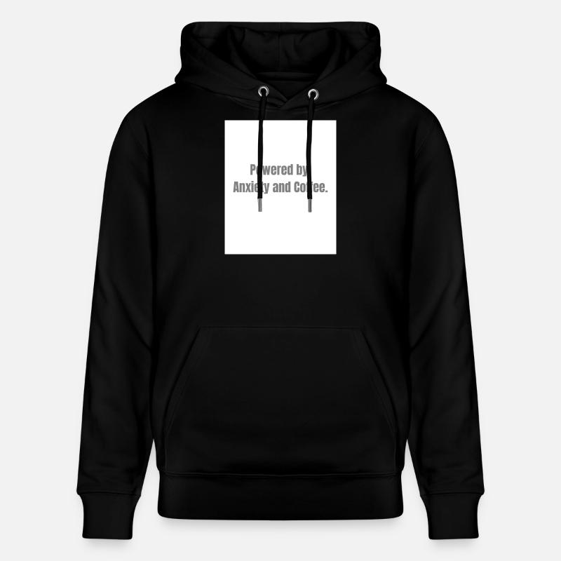 Angst + Kaffee – Überlebens-Kombination - Stanley/Stella Unisex Bio-Hoodie CRUISER  - Schwarz