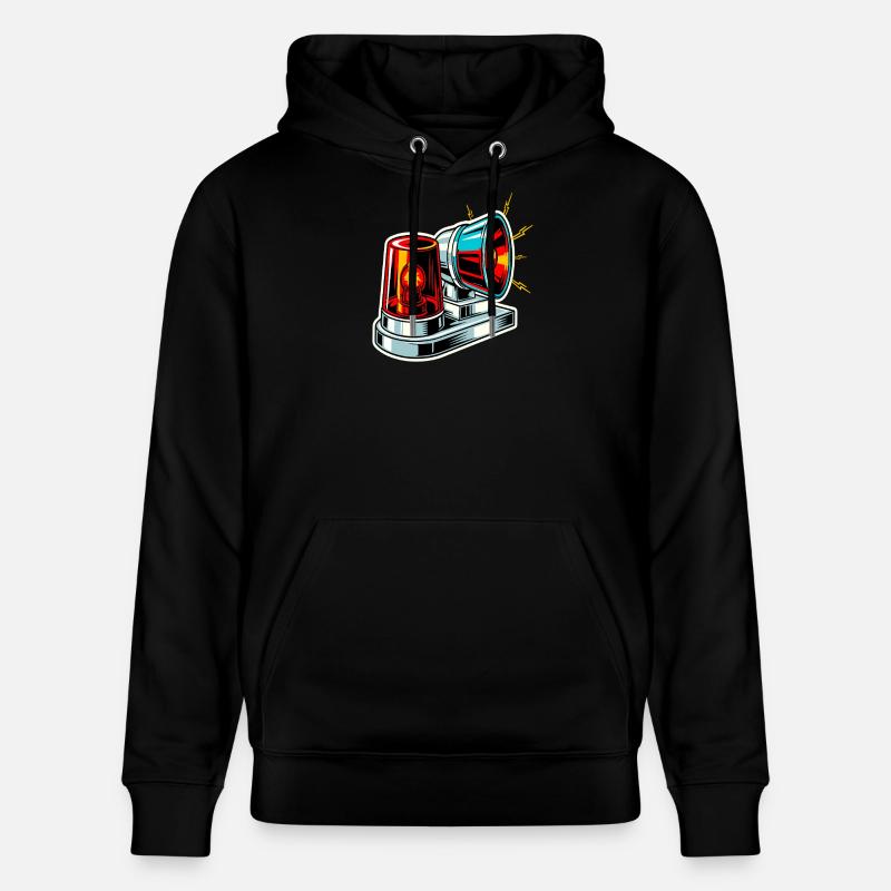 Voyant d’avertissement de sirène d’incendie - Sweat à capuche bio CRUISER Stanley/Stella Unisexe - noir