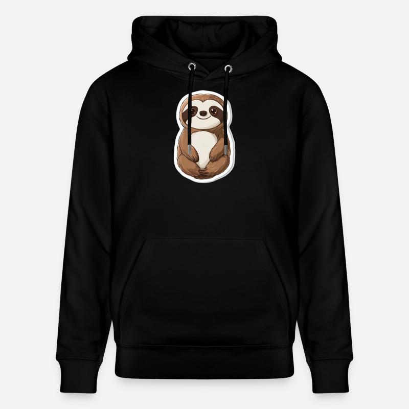 Faultier - Stanley/Stella Unisex Bio-Hoodie CRUISER  - Schwarz