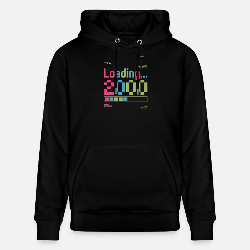 Pixel Retro Design Loading 2000 - Stanley/Stella Unisex Bio-Hoodie CRUISER  - Schwarz