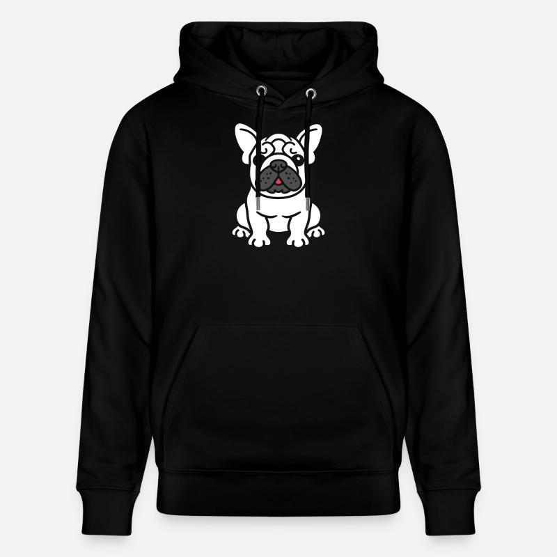 Design de Bouledogue Coeurenragé - Sweat à capuche bio CRUISER Stanley/Stella Unisexe - noir