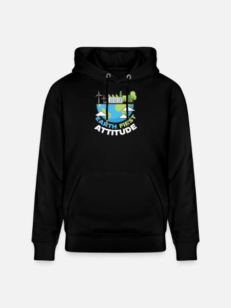 Ski Skifahrer Wintersport - Stanley/Stella Unisex Bio-Hoodie CRUISER - Schwarz