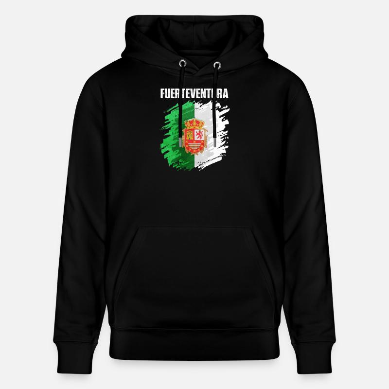 Conception du drapeau de Fuerteventura - Sweat à capuche bio CRUISER Stanley/Stella Unisexe - noir