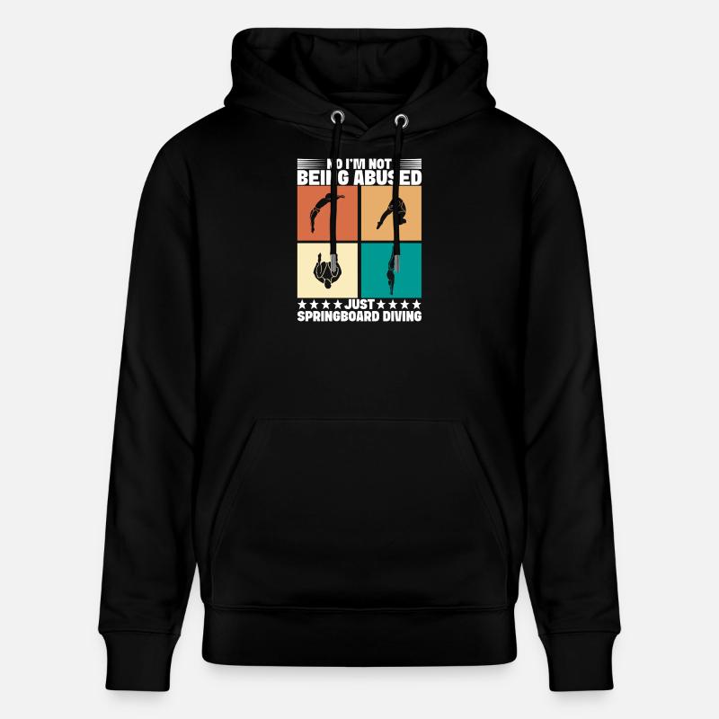 Kunstspringen Turmspringer Sprungbrett - Stanley/Stella Unisex Bio-Hoodie CRUISER  - Schwarz