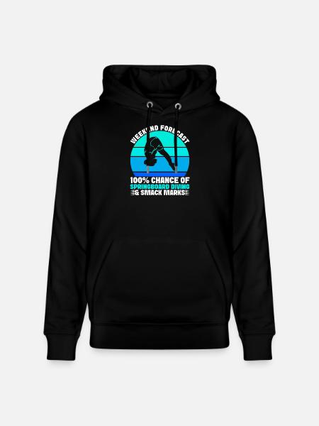 Diving diving board - Stanley/Stella CRUISER Unisex Organic Hoodie - black