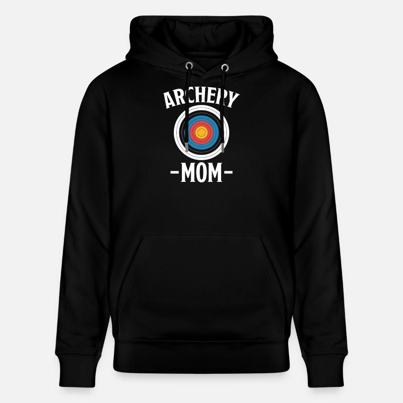Bogenschießen Spruch Mutter Bogenschießen Geschenk - Stanley/Stella Unisex Bio-Hoodie CRUISER - Schwarz