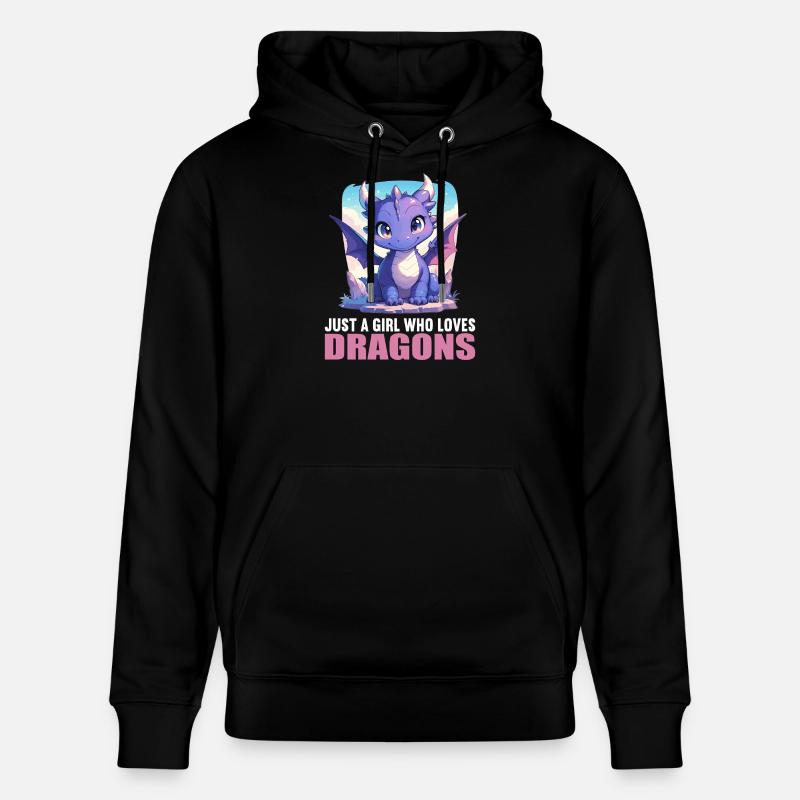 Drachen Drache - Stanley/Stella Unisex Bio-Hoodie CRUISER  - Schwarz