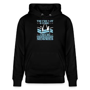 Synchronschwimmen Kunstschwimmen Wassersport - Stanley/Stella Unisex Bio-Hoodie CRUISER  - Schwarz - Vorne - Alina (178cm) & Michal (187cm)