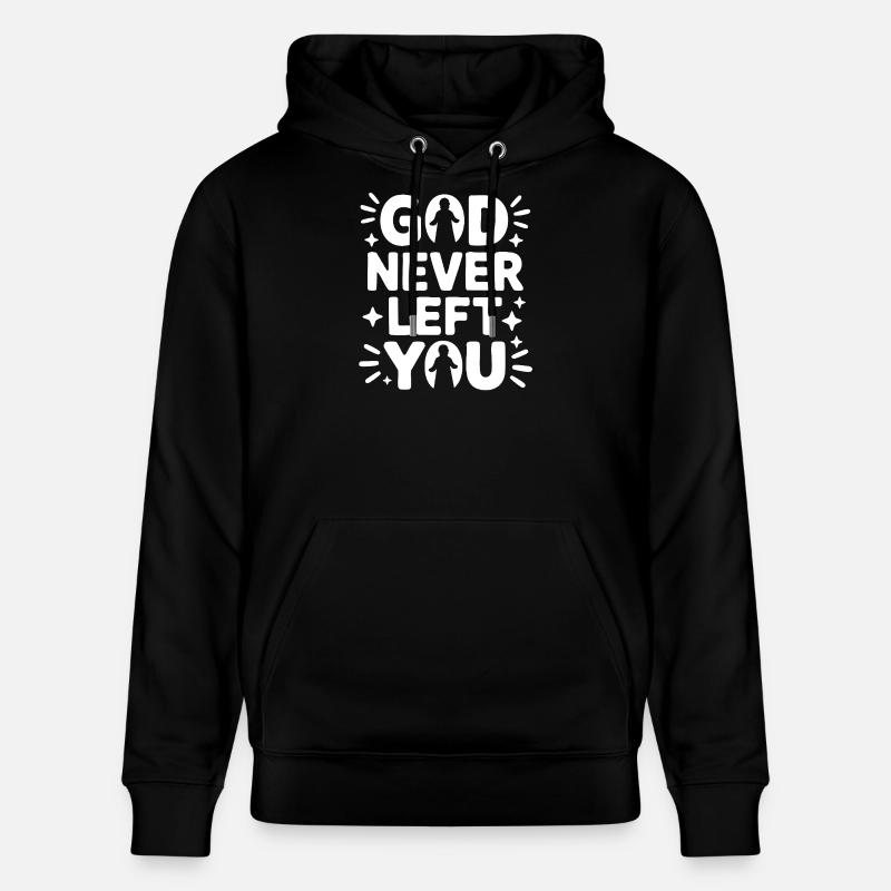 Dieu ne t'a jamais quitté - Sweat à capuche bio CRUISER Stanley/Stella Unisexe - noir