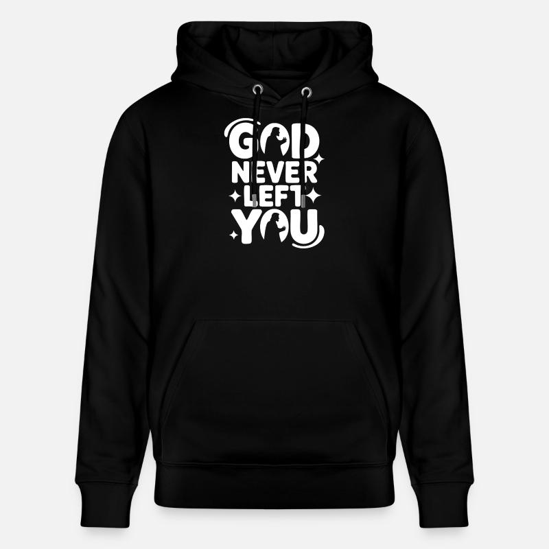Dieu ne t'a jamais quitté - Sweat à capuche bio CRUISER Stanley/Stella Unisexe - noir