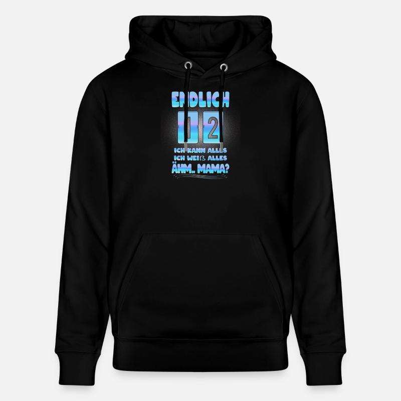 Cadeau d'anniversaire pour 12 ans - Sweat à capuche bio CRUISER Stanley/Stella Unisexe - noir