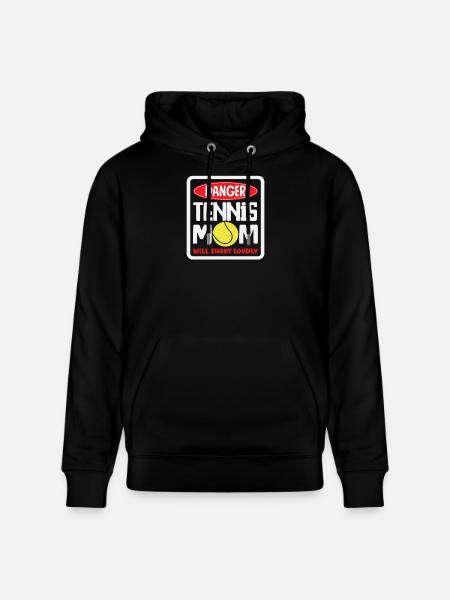 Danger Tennis Mom Player Loud - Stanley/Stella CRUISER Unisex Organic Hoodie - black