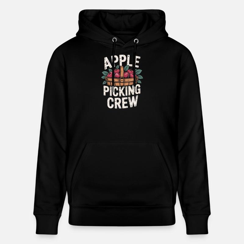 Cueillette de pommes en automne - Sweat à capuche bio CRUISER Stanley/Stella Unisexe - noir