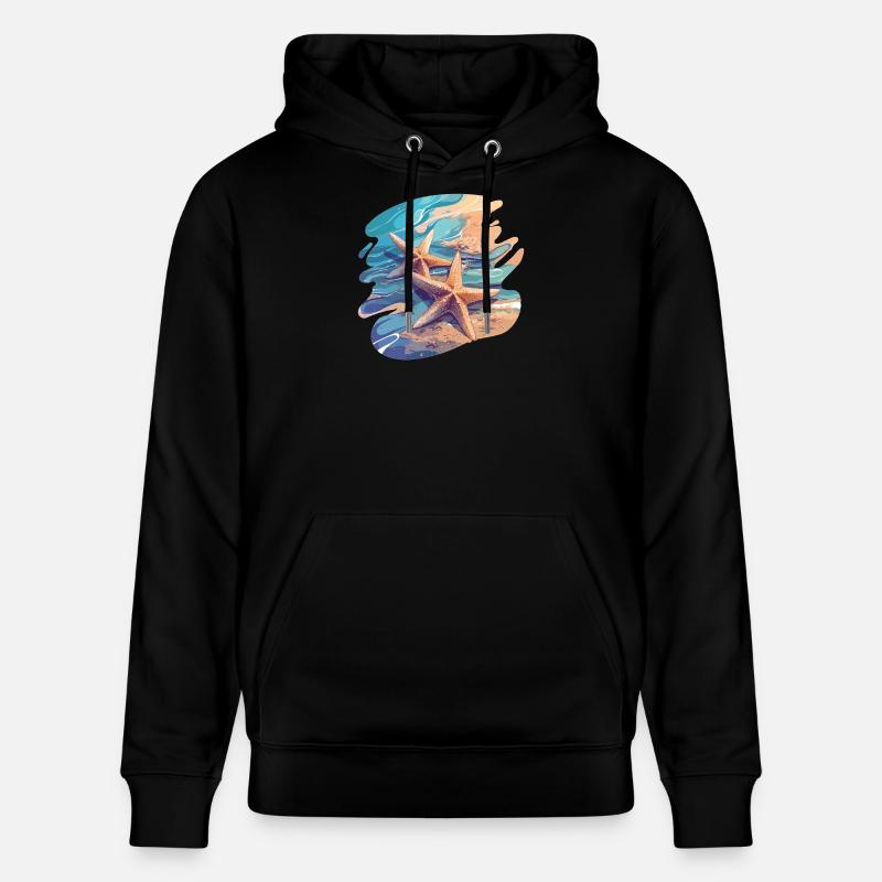 Étoile de mer Étoile de mer - Sweat à capuche bio CRUISER Stanley/Stella Unisexe - noir