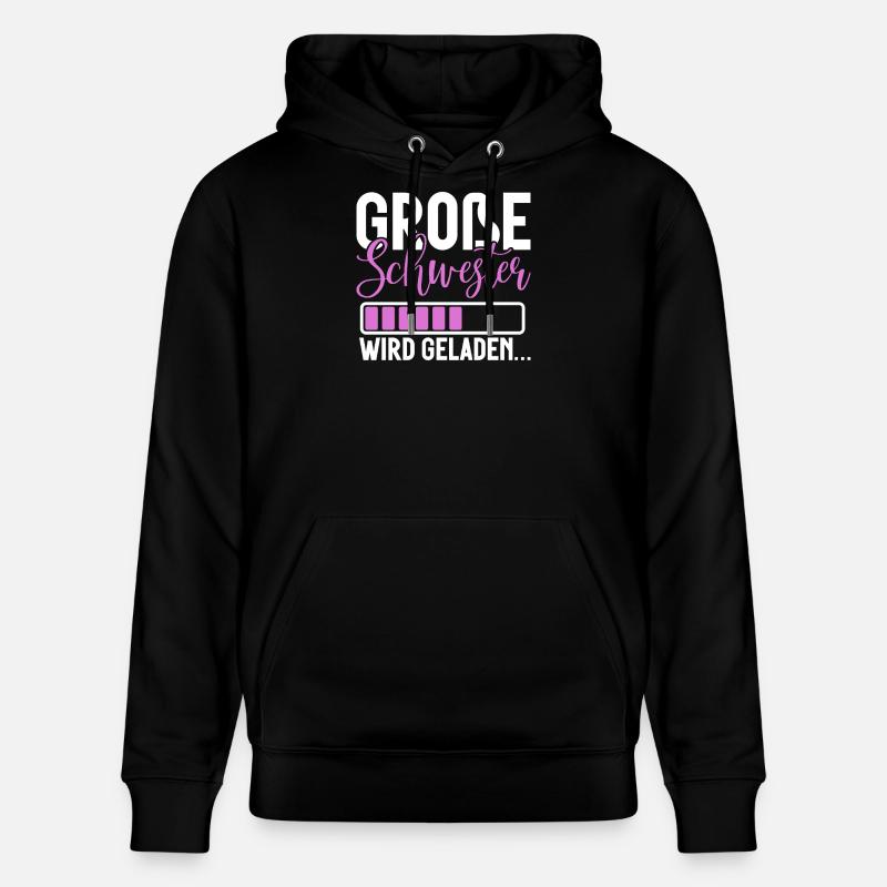 Grande Soeur Annonce Annonce Arc-en-ciel - Sweat à capuche bio CRUISER Stanley/Stella Unisexe - noir