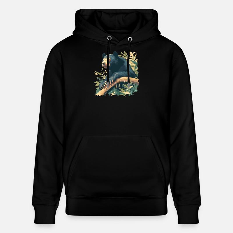 Ours du Soleil Ours Malais - Sweat à capuche bio CRUISER Stanley/Stella Unisexe - noir
