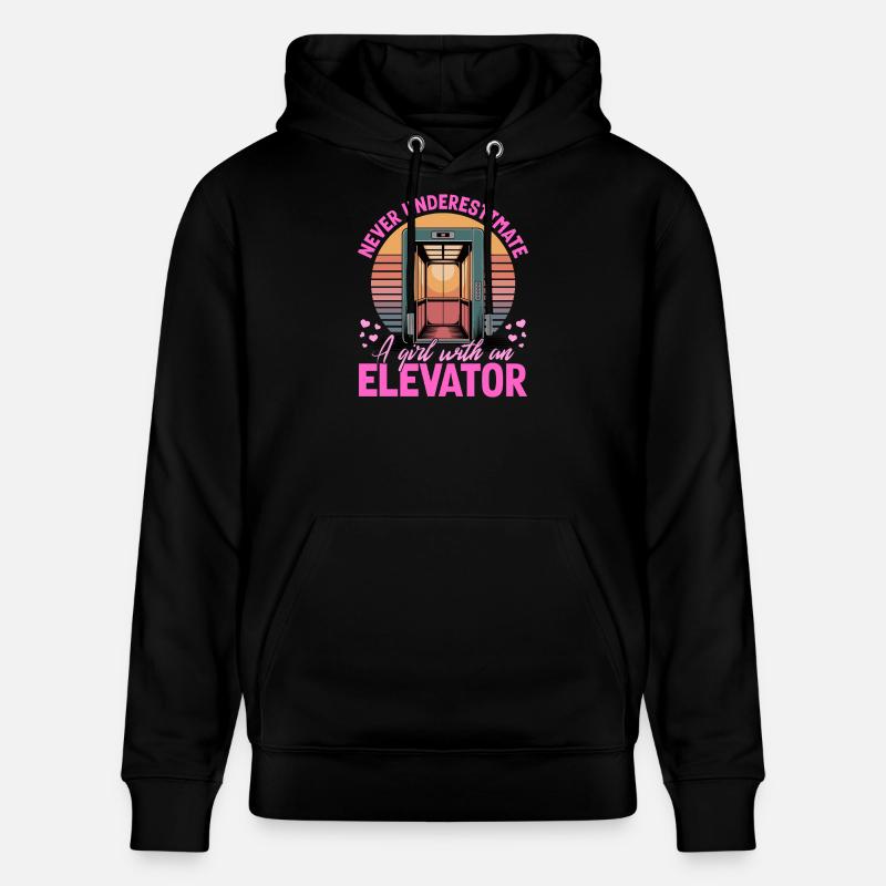 Ascenseur pour tout-petits et enfants - Sweat à capuche bio CRUISER Stanley/Stella Unisexe - noir