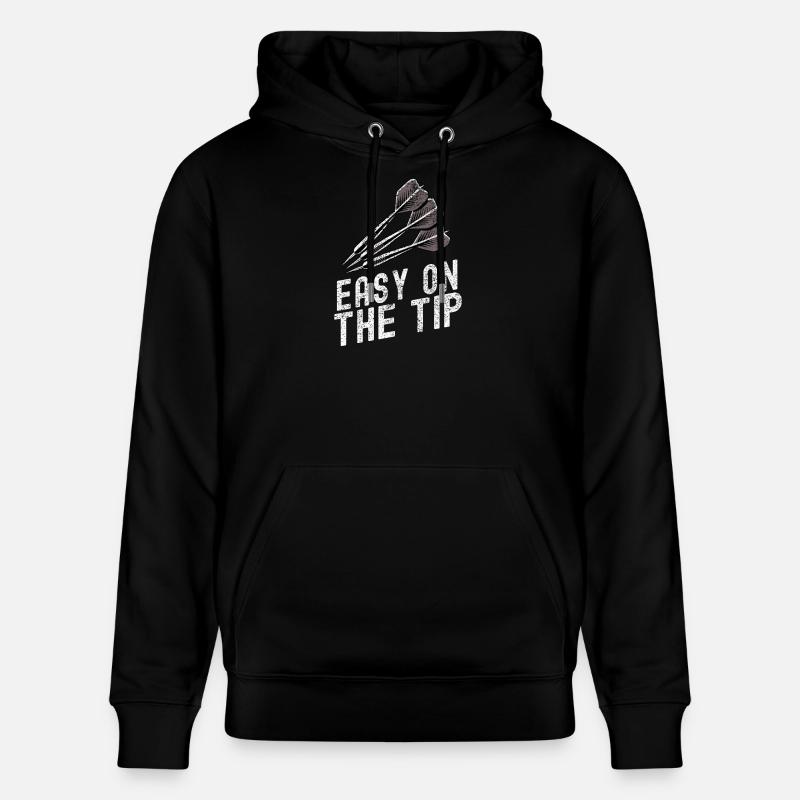 Dartscheibe mit Präzisionspfeil-Design - Stanley/Stella Unisex Bio-Hoodie CRUISER  - Schwarz