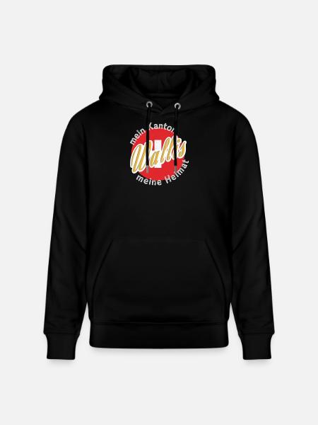 My homeland Valais gift - Stanley/Stella CRUISER Unisex Organic Hoodie - black
