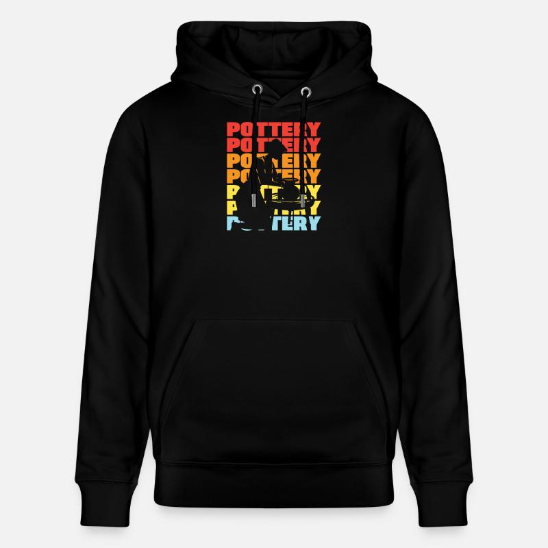 Céramique Artisanat Passion Art - Sweat à capuche bio CRUISER Stanley/Stella Unisexe - noir