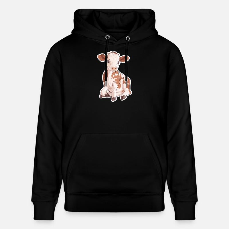 Vache - Sweat à capuche bio CRUISER Stanley/Stella Unisexe - noir