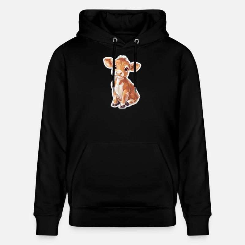 Vache - Sweat à capuche bio CRUISER Stanley/Stella Unisexe - noir