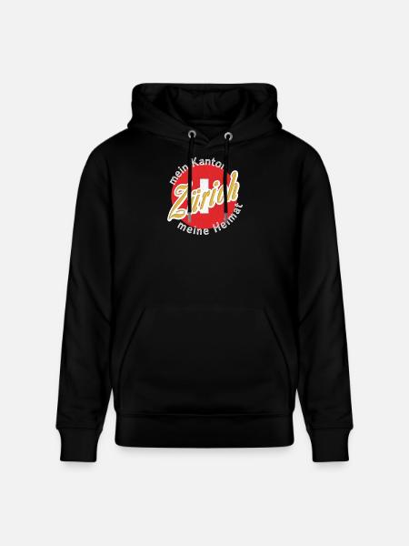 My homeland Zuarich gift - Stanley/Stella CRUISER Unisex Organic Hoodie - black