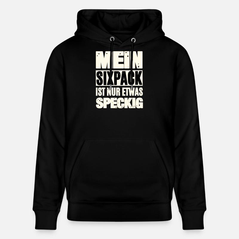 Lustiger Sixpack Spruch - Stanley/Stella Unisex Bio-Hoodie CRUISER  - Schwarz