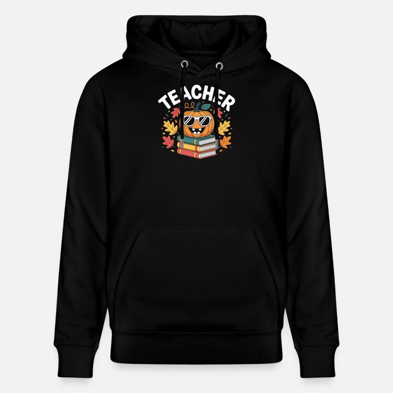 Idée cadeau professeur automne - Sweat à capuche bio CRUISER Stanley/Stella Unisexe - noir