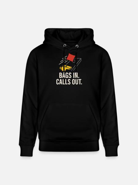 Cornhole Refere Officiel Dommer - Stanley/Stella CRUISER økologisk unisex-hoodie - sort