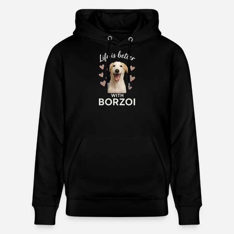 Barzoï - Sweat à capuche bio CRUISER Stanley/Stella Unisexe - noir