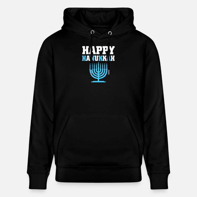 Hanoukka Hanoukka Hanoukka - Sweat à capuche bio CRUISER Stanley/Stella Unisexe - noir