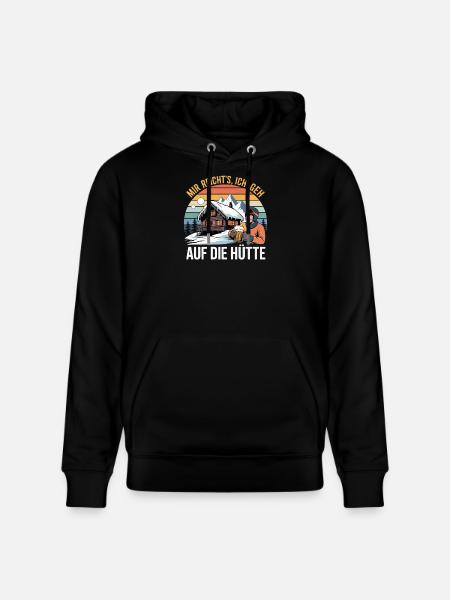 Après Ski Skiing Skiers Skiing - Stanley/Stella CRUISER Unisex Organic Hoodie - black