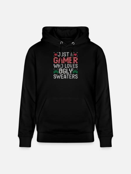 Ugly Christmas Gamer Weihnachten Zocker Gaming - Stanley/Stella CRUISER Unisex Organic Hoodie - black
