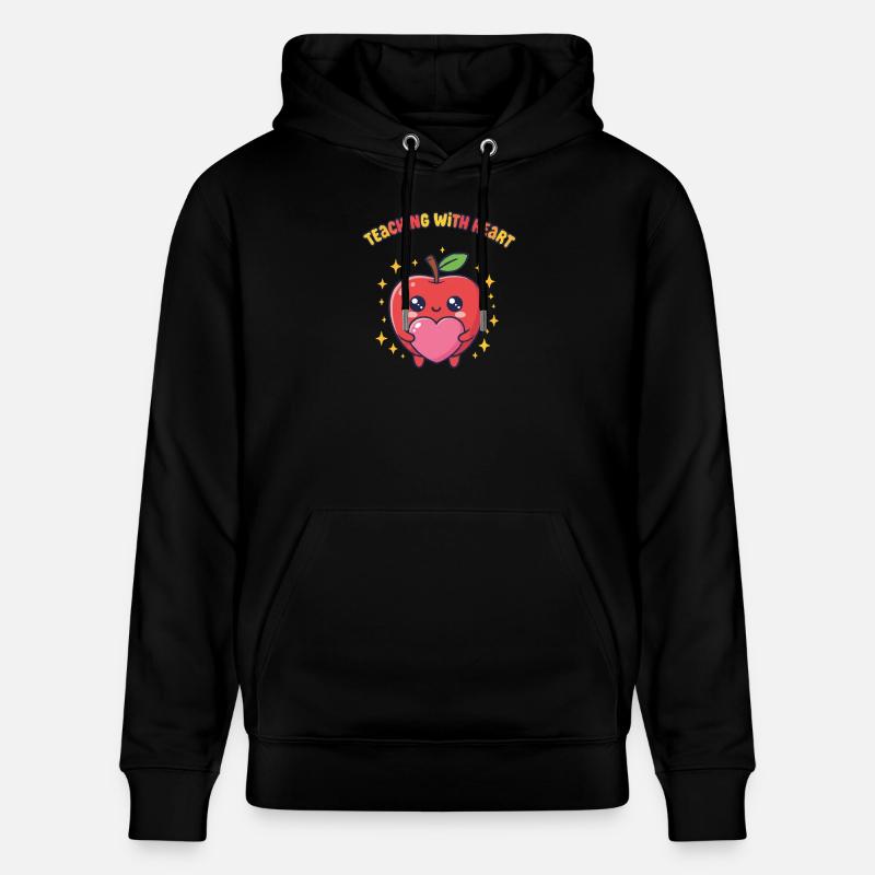 Amour Enseignement Cœur Citation Enseignant - Sweat à capuche bio CRUISER Stanley/Stella Unisexe - noir
