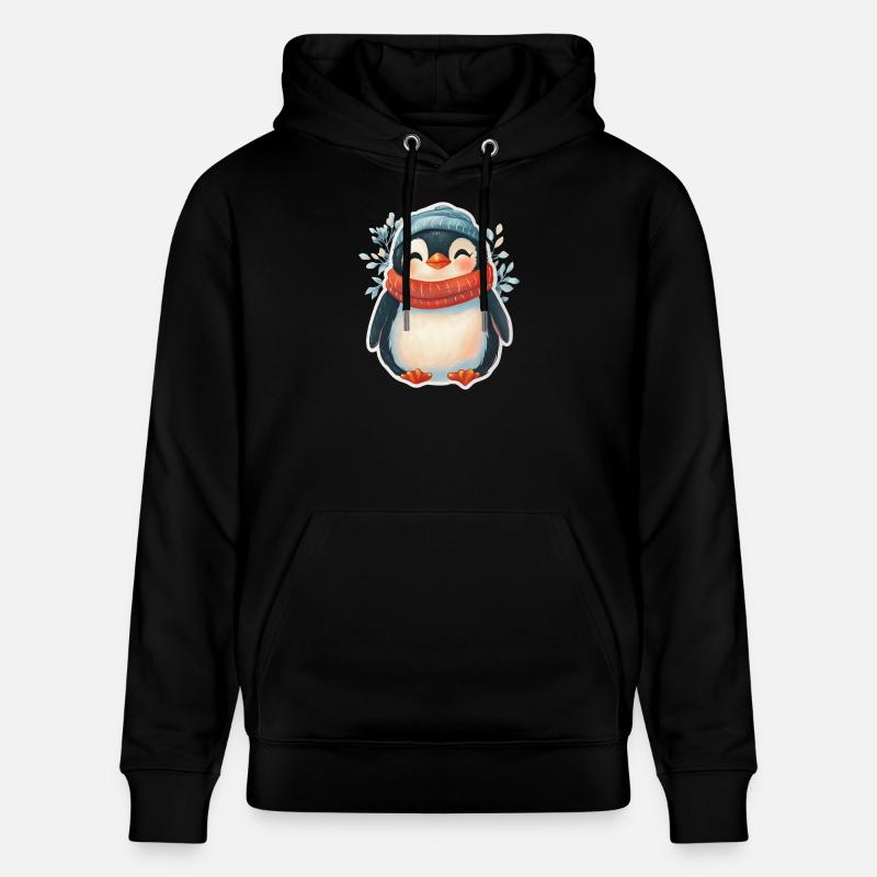 Pingviini - Stanley/Stella CRUISER unisex luomuhuppari - musta