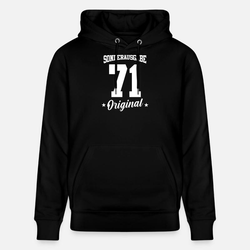 71 Anniversaire - Sweat à capuche bio CRUISER Stanley/Stella Unisexe - noir