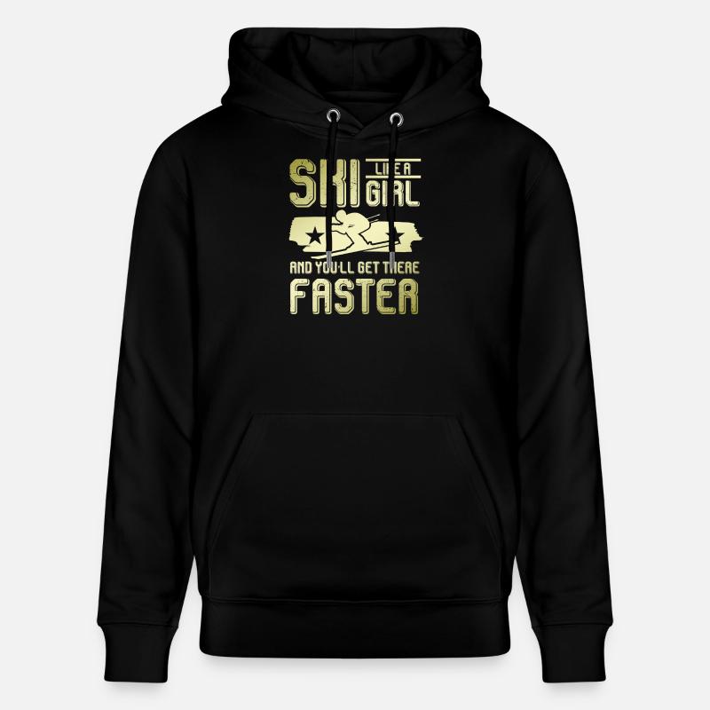 Filles de ski - Sweat à capuche bio CRUISER Stanley/Stella Unisexe - noir