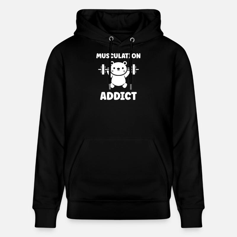 Musculation Addict - Sweat à capuche bio CRUISER Stanley/Stella Unisexe - noir