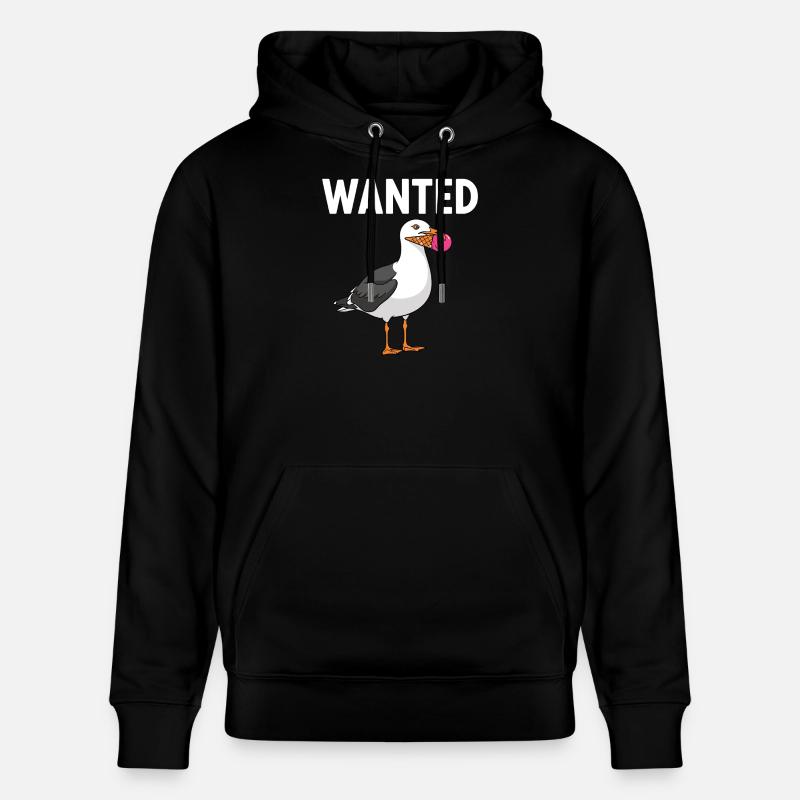 Gesucht Möwe Eiscreme Abenteuer - Stanley/Stella CRUISER Unisex Organic Hoodie - black