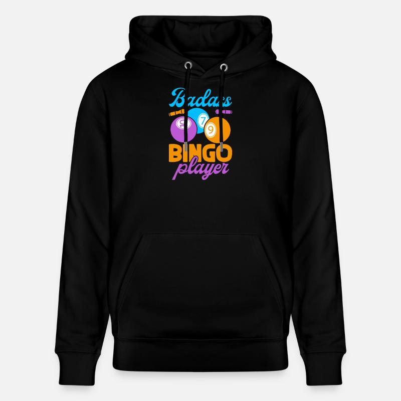Jeu de bingo Badass Player Bingo - Sweat à capuche bio CRUISER Stanley/Stella Unisexe - noir