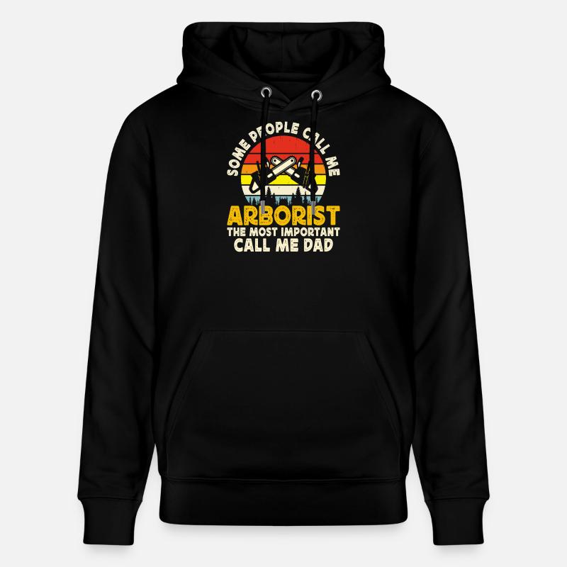 Arborist Baumpfleger Vater Geschenk - Stanley/Stella Unisex Bio-Hoodie CRUISER  - Schwarz