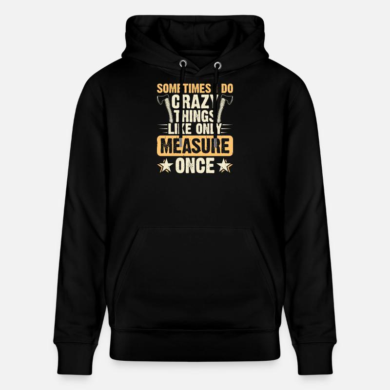 Baumpfleger Holzarbeiter Waldarbeiter Geschenk - Stanley/Stella Unisex Bio-Hoodie CRUISER - Schwarz