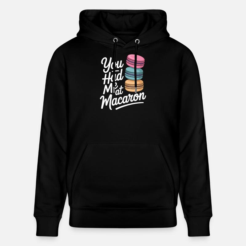 Macaron Desserts Français - Sweat à capuche bio CRUISER Stanley/Stella Unisexe - noir