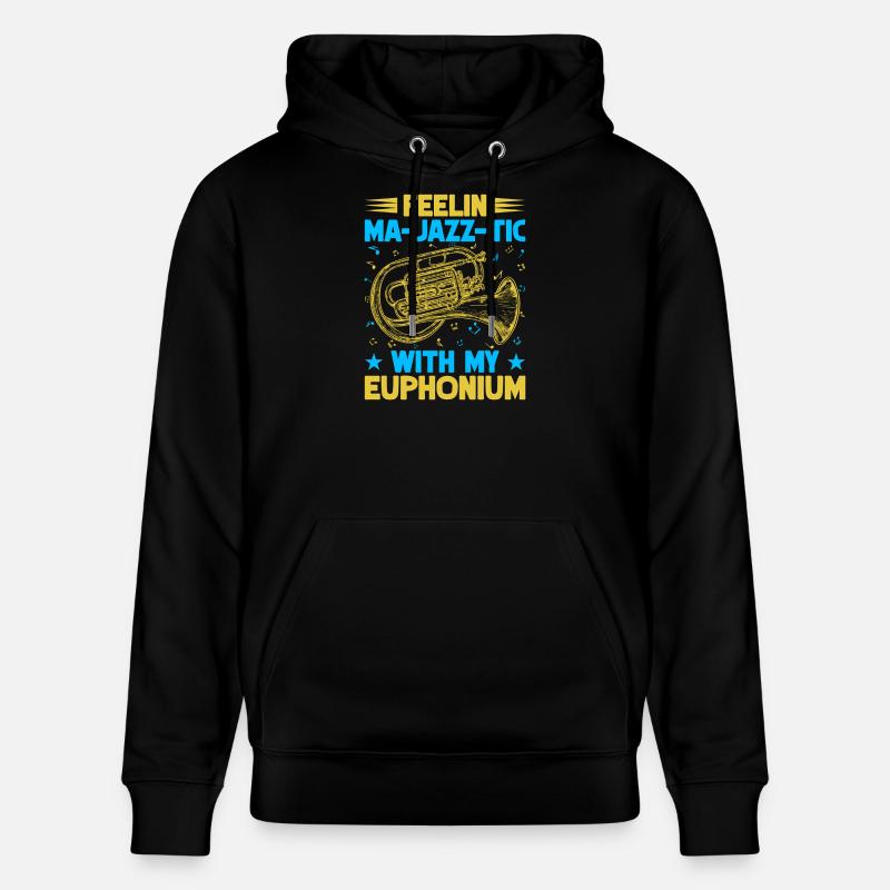Euphonium Feelin Ma-Jazz-Tic avec mon baryton - Sweat à capuche bio CRUISER Stanley/Stella Unisexe - noir