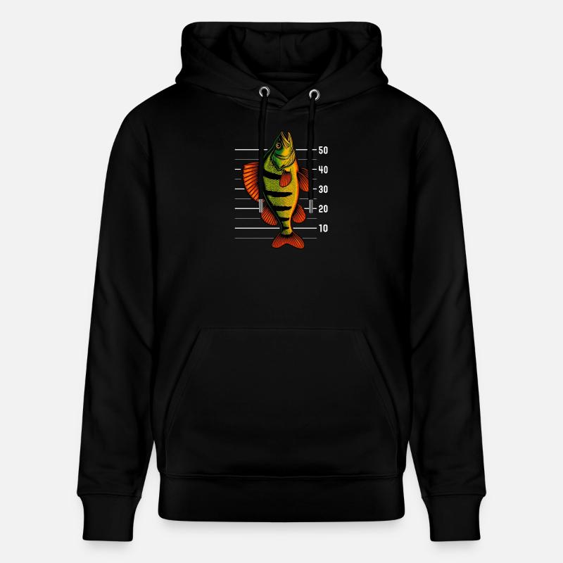 Perch Perch Perch Perch Bait - Stanley/Stella CRUISER Unisex Organic Hoodie - black